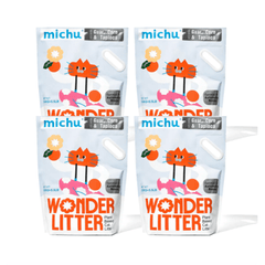 Michu Wonder Litter - Plant-Based & Automatic-Box Friendly 2.5kg/6L-Petroom