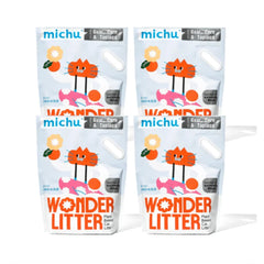 Michu Wonder Litter – plant-based cat litter with guar, corn & tapioca, ideal for automatic boxes