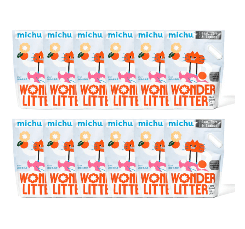 Michu Wonder Litter - Plant-Based & Automatic-Box Friendly 2.5kg/6L-Petroom