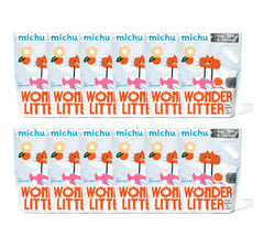 Michu Wonder Litter - Automatic Litter Box Solution 2.5kg/6L packaging display with colorful design.