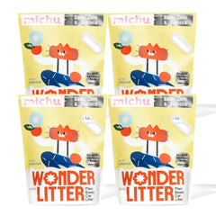 Michu Wonder Litter - Automatic Litter Box Solution 2.5kg/6L eco-friendly cat litter packaging