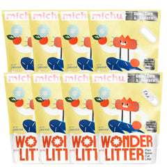 Michu Wonder Litter - Automatic Litter Box Solution 2.5kg/6L seven packs of biodegradable cat litter