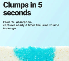 Clumps in 5 seconds - Michu Wonder Litter - Automatic Litter Box Solution 2.5kg/6L with powerful absorption technology.