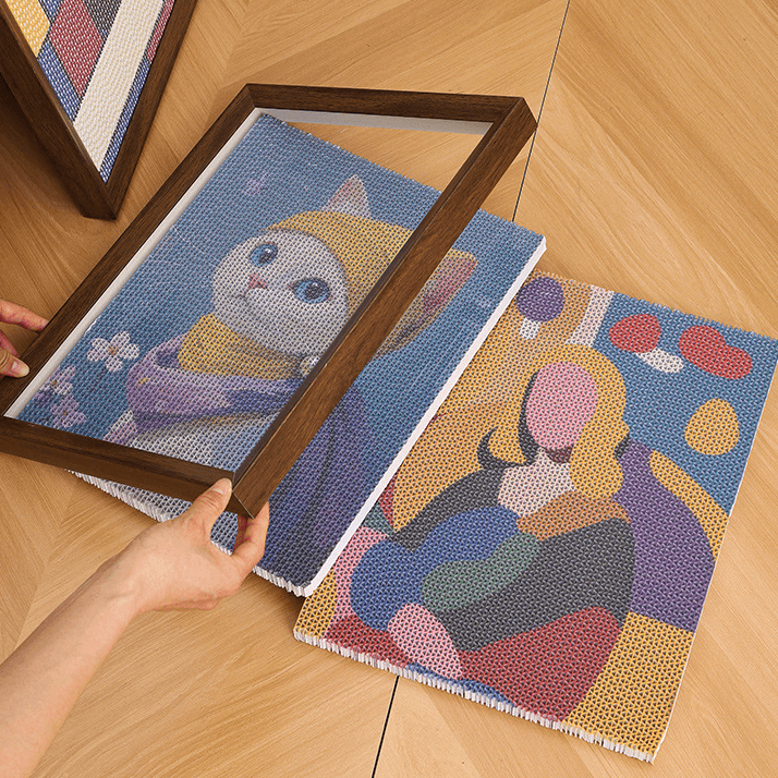 Modern Wall-Mounted Cat Scratcher – Decorative Cat Scratch Board for Indoor Cats-PETROOM