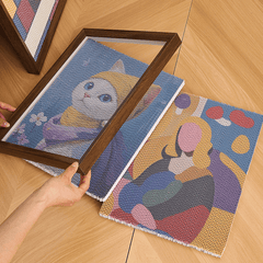 Modern Wall-Mounted Cat Scratcher – Decorative Cat Scratch Board for Indoor Cats-PETROOM