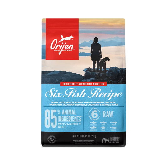 Orijen Six Fish Dry Dog Food 10.6kg-Petroom