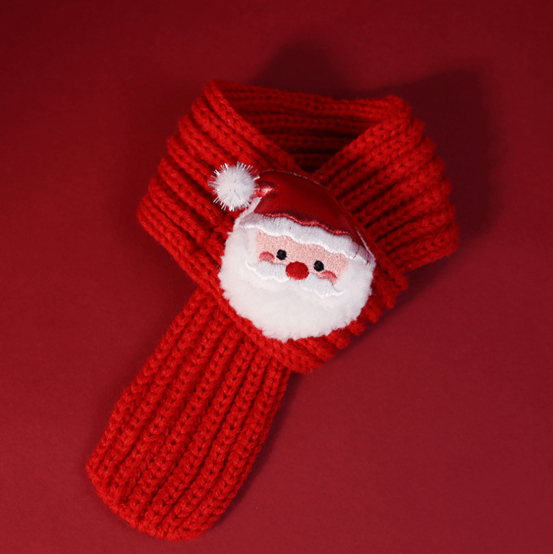 Christmas Pet Scarf in Four Festive Designs – For Cats & Small Dogs-PETROOM