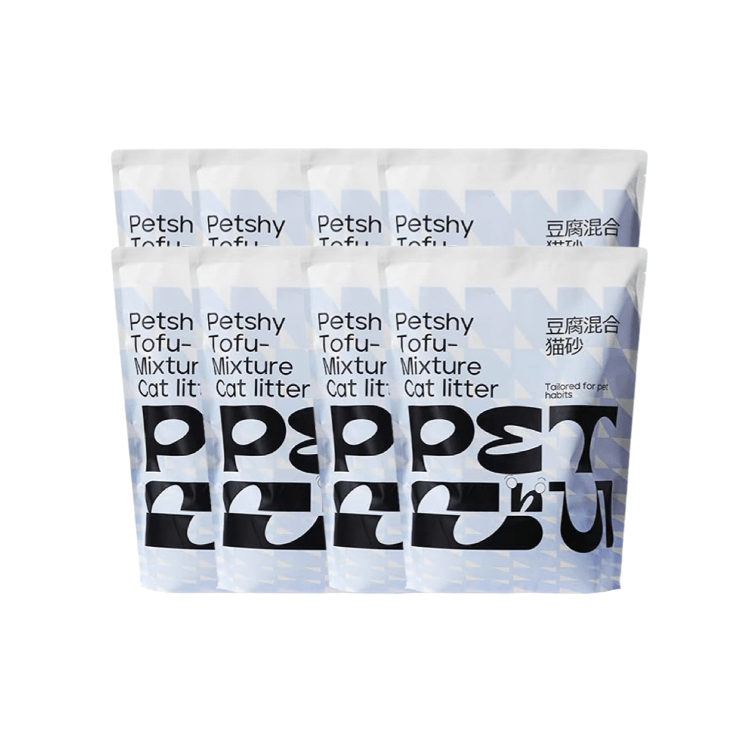 PETSHY Coconut Tofu Cat Litter Fine Mixed Bentonite 2kg-Petroom