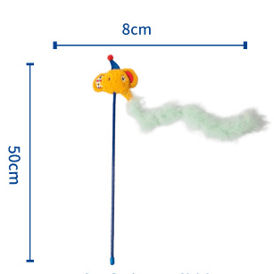 PETSVILLE Kitten Teaser Feather Wand-Petroom