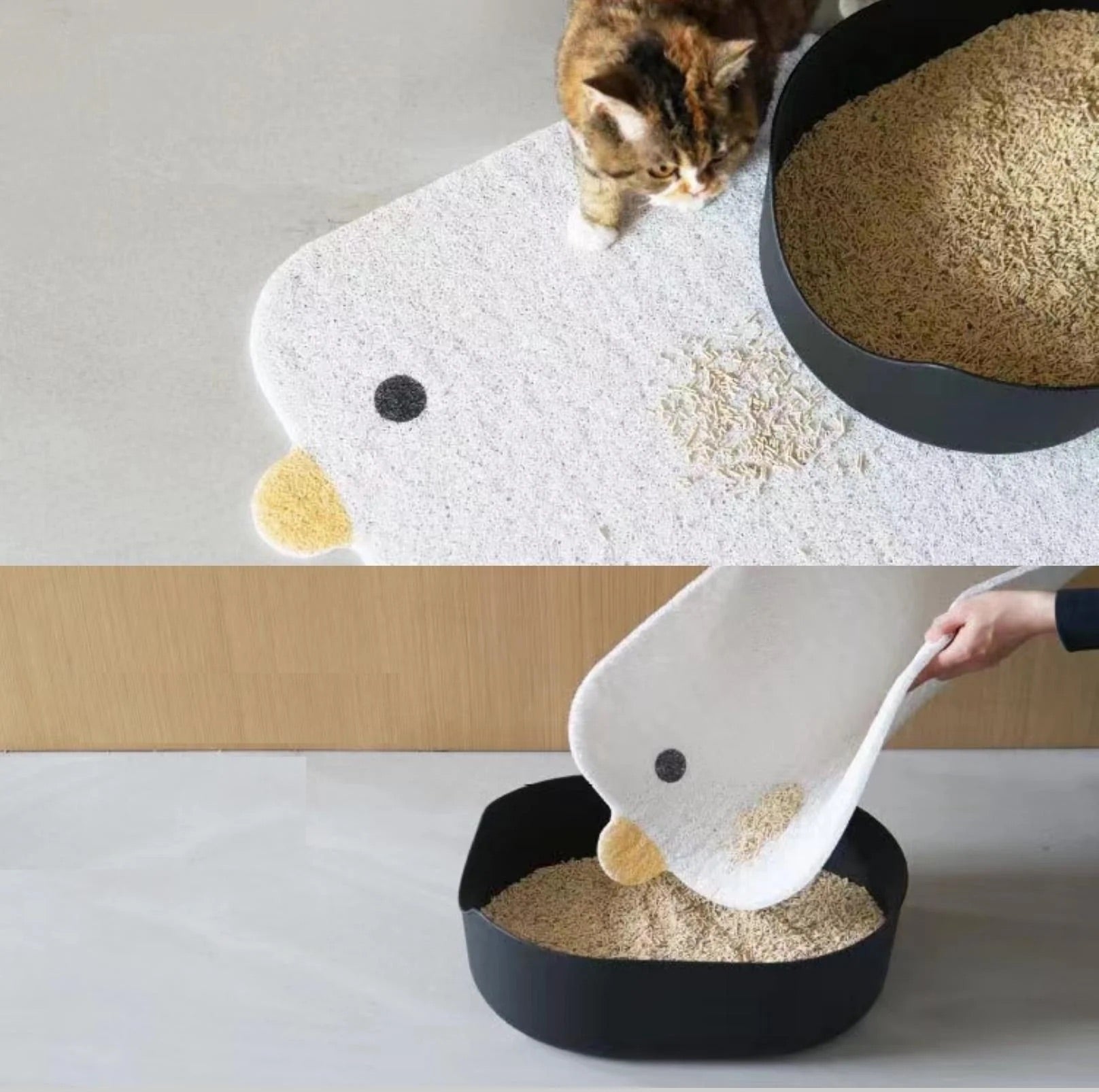 PURROOM Large Non-Slip Multi-Functional Cat Litter Mat Pet Mat-Petroom