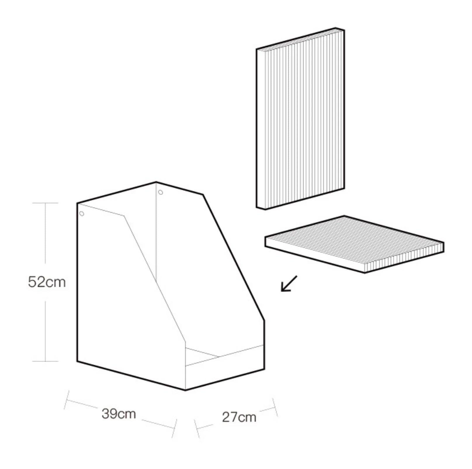 PURROOM Little Chick Series Vertical Cat Scratcher Box Cat Toy (Adjustable in height)-Petroom