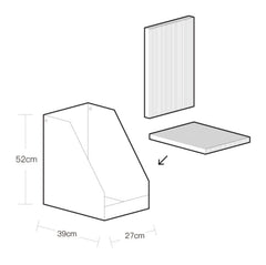 PURROOM Little Chick Series Vertical Cat Scratcher Box Cat Toy (Adjustable in height)-Petroom