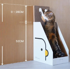 PURROOM Little Chick Series Vertical Cat Scratcher Box Cat Toy (Adjustable in height)-Petroom