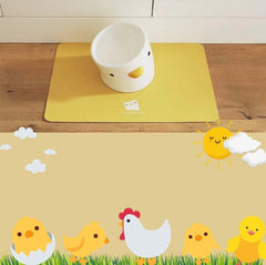 PURROOM Little Chicken Series - Anti-Slip Pet Food Mat-Petroom