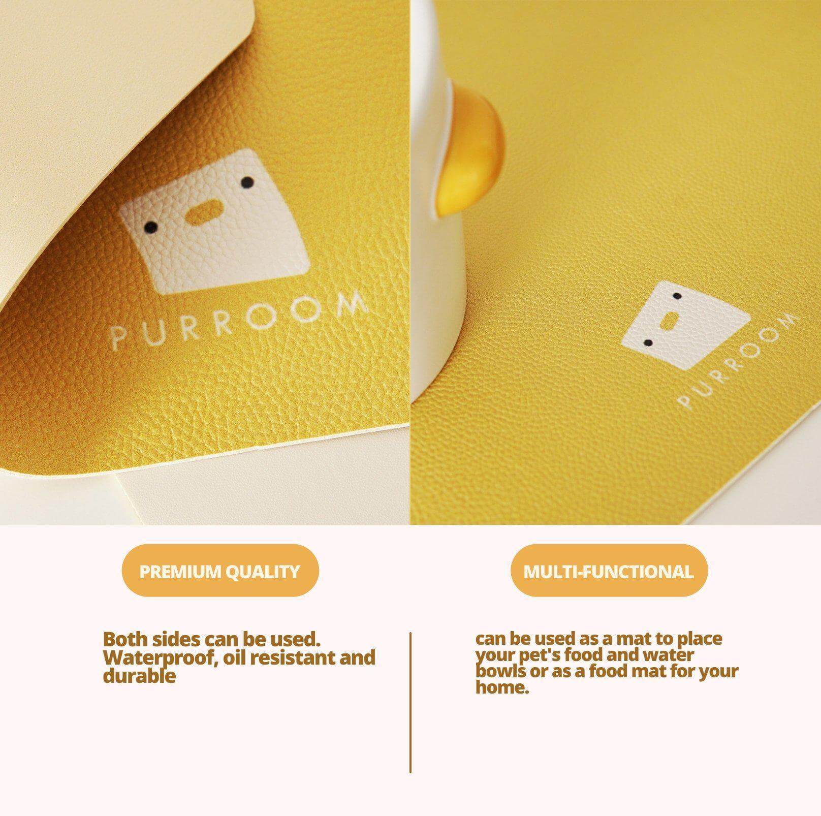 PURROOM Little Chicken Series - Anti-Slip Pet Food Mat-Petroom