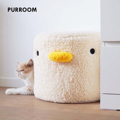 PURROOM Little Chicken Series- Enclosed Plush Pet Bed Cat Bed-Petroom
