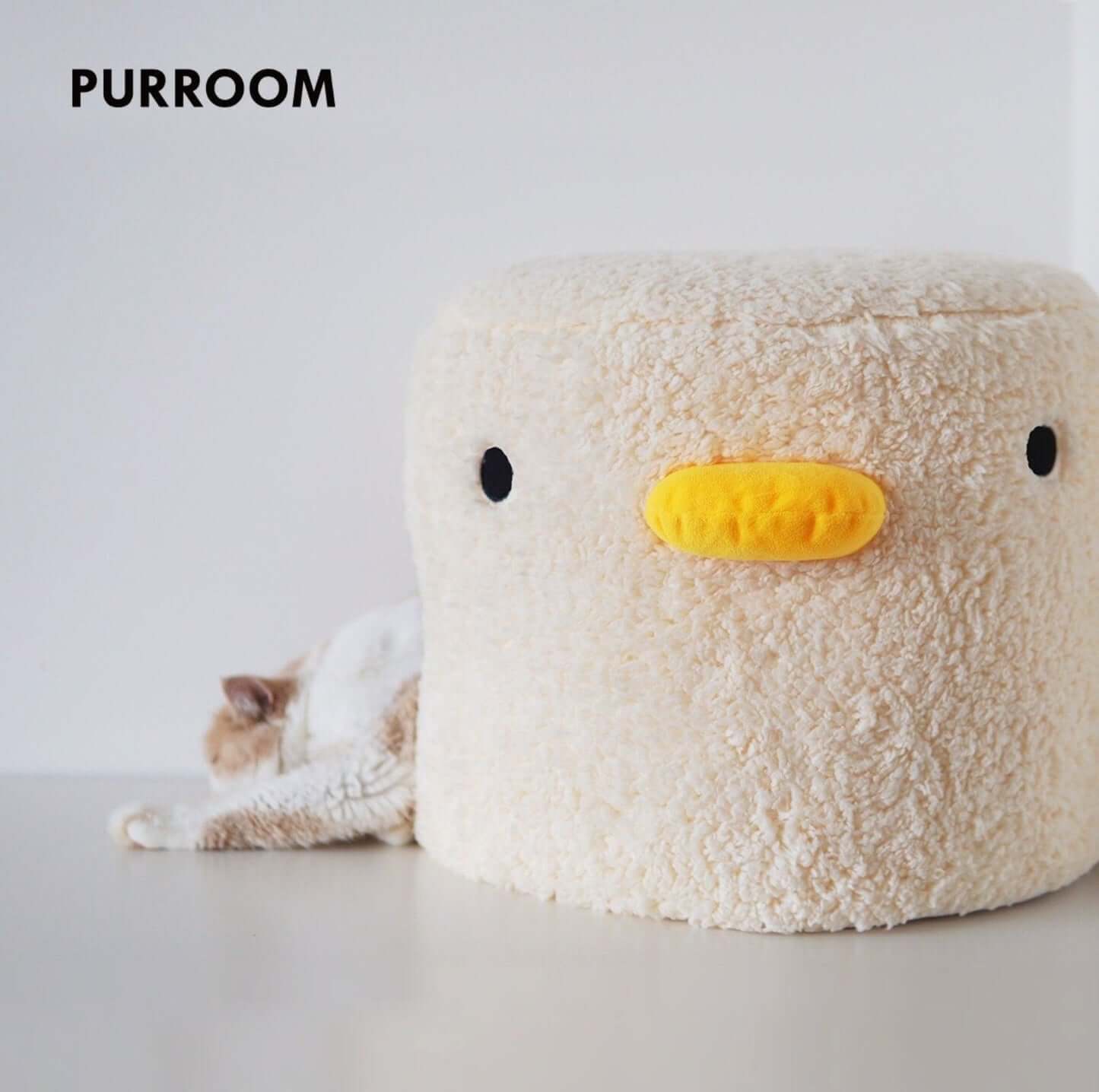 PURROOM Little Chicken Series- Enclosed Plush Pet Bed Cat Bed-Petroom