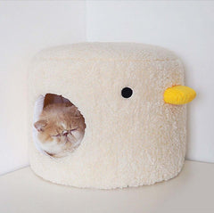 PURROOM Little Chicken Series- Enclosed Plush Pet Bed Cat Bed-Petroom