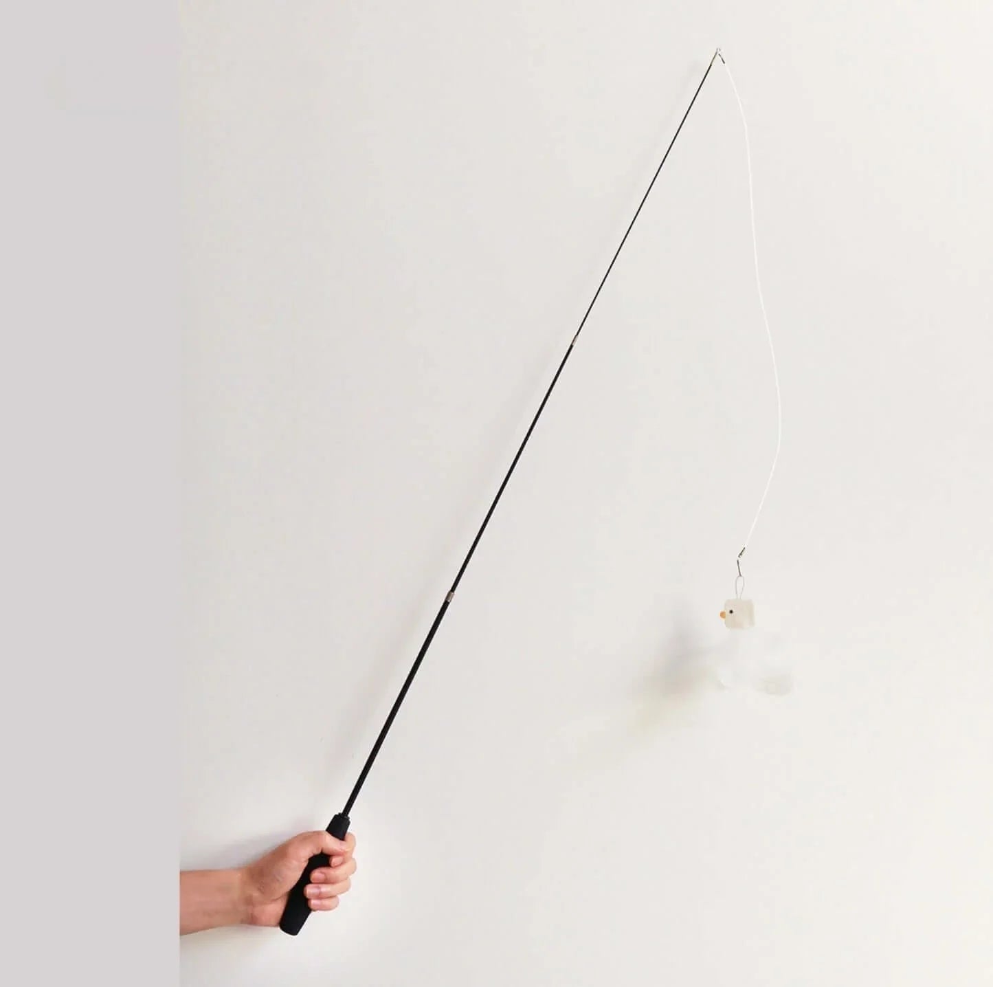 PURROOM Little Chicken Series: Extendable Feather Cat Stick Cat Toy-Petroom