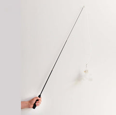 PURROOM Little Chicken Series: Extendable Feather Cat Stick Cat Toy-Petroom