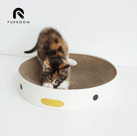 PURROOM Little Chicken Series- Round Cat Scratcher Board-Petroom