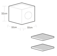 PURROOM Little Chicken Series: Square-Shaped Cat Scratcher House-Petroom
