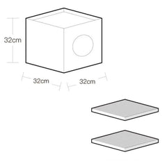 PURROOM Little Chicken Series: Square-Shaped Cat Scratcher House-Petroom