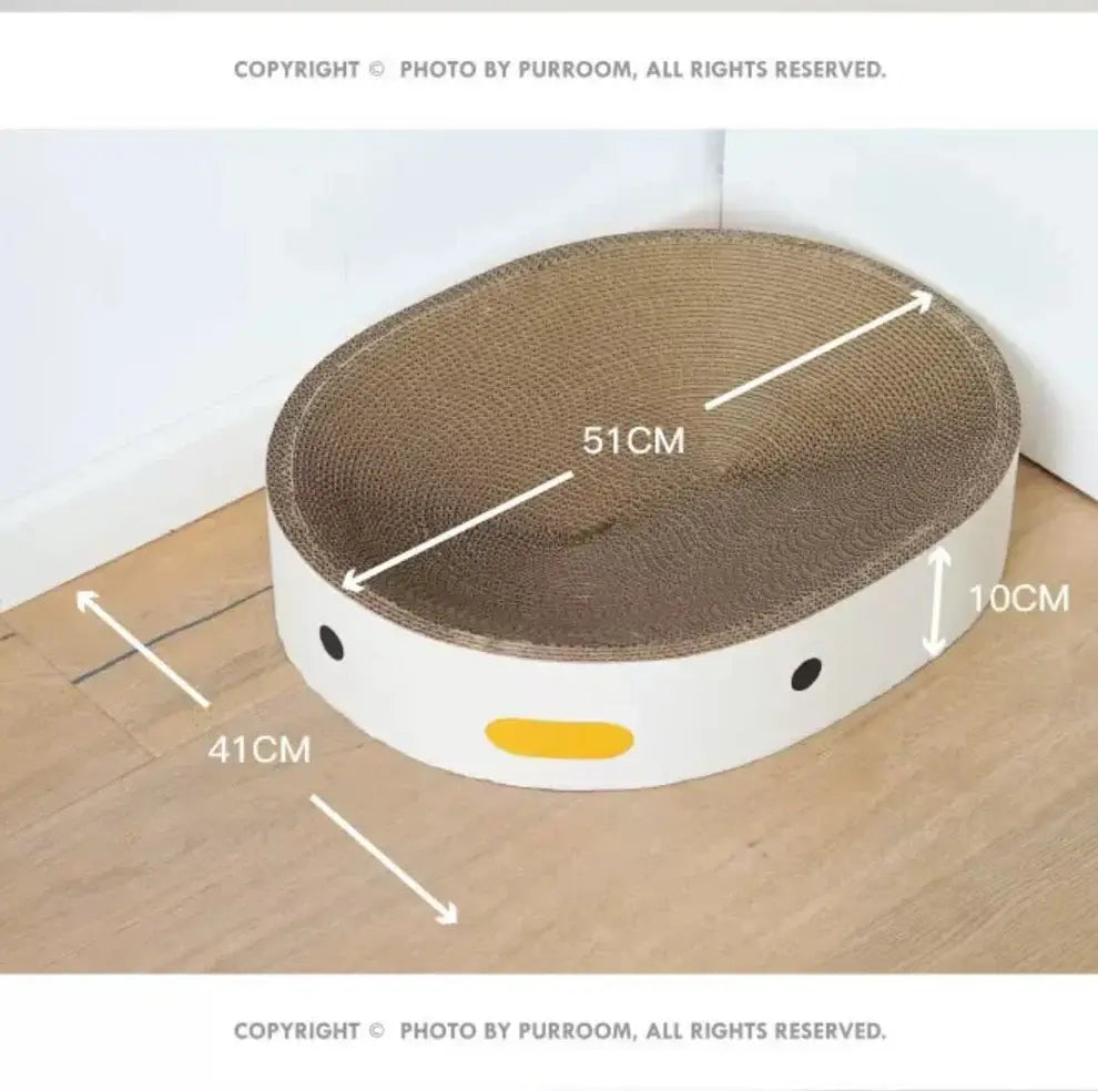 PURROOM Little Chicken Series: Super Large Oval Cat Scratcher-Petroom