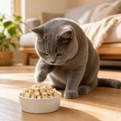 PawDry Freeze-Dried Cod Cubes 100g | Lean Fish Freeze Dried Cat Treats for Cats and Dogs