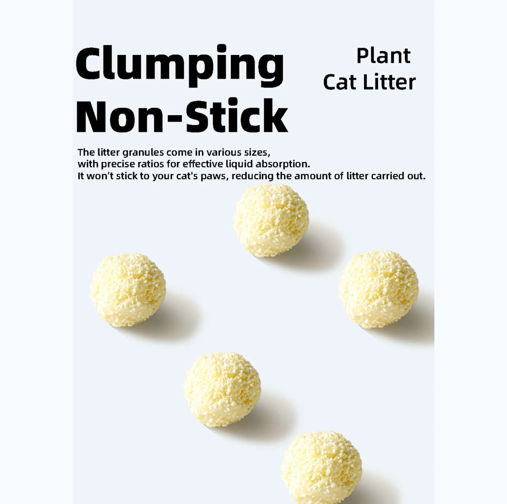 PawPuff 100% Natural Plant-Based Cat Litter - Corn & Cassava, 5kg-Petroom