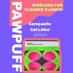 PawPuff Composite Cat Litter - Mineral and Tofu-Petroom
