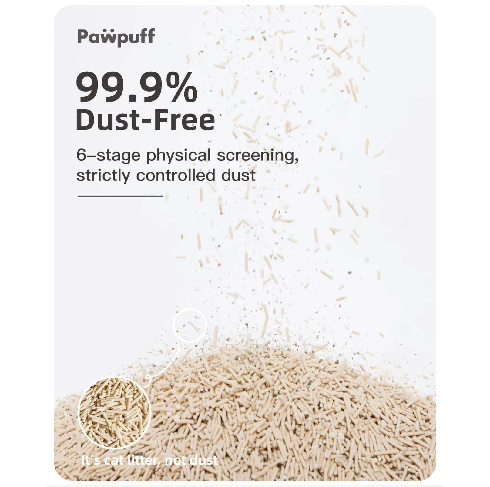 PawPuff Tapioca Multiblend Cat Litter - Tofu, Tapioca, Corn & Mineral, 7.6kg-Petroom