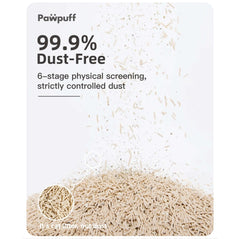 PawPuff Tapioca Multiblend Cat Litter - Tofu, Tapioca, Corn & Mineral, 7.6kg-Petroom