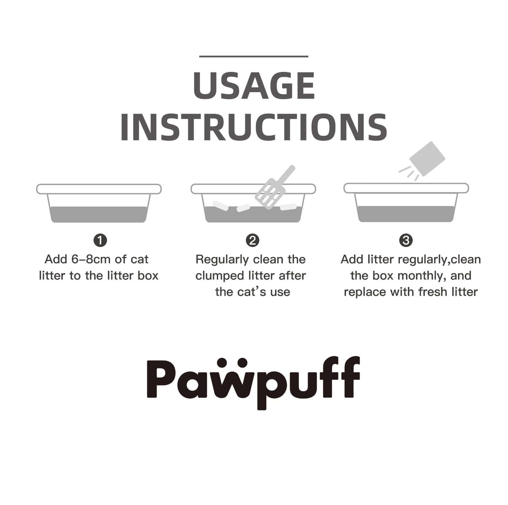 PawPuff Tapioca Multiblend Cat Litter - Tofu, Tapioca, Corn & Mineral, 7.6kg-Petroom