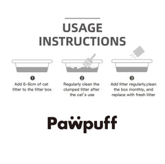 PawPuff Tapioca Multiblend Cat Litter - Tofu, Tapioca, Corn & Mineral, 7.6kg-Petroom