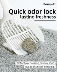 PawPuff Ultra Clumping Sodium Bentonite Cat Litter, 9.6kg - DUST FREE Formula Upgrade Version-Petroom