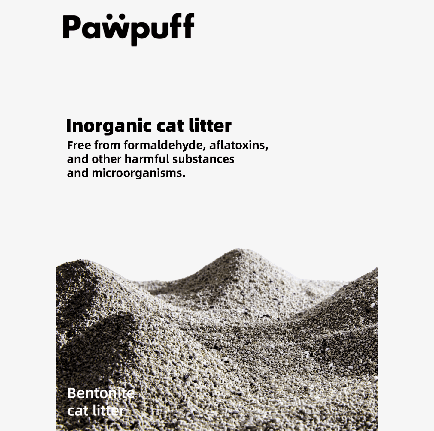 PawPuff Ultra Clumping Sodium Bentonite Cat Litter, 9.6kg - DUST FREE Formula Upgrade Version-Petroom