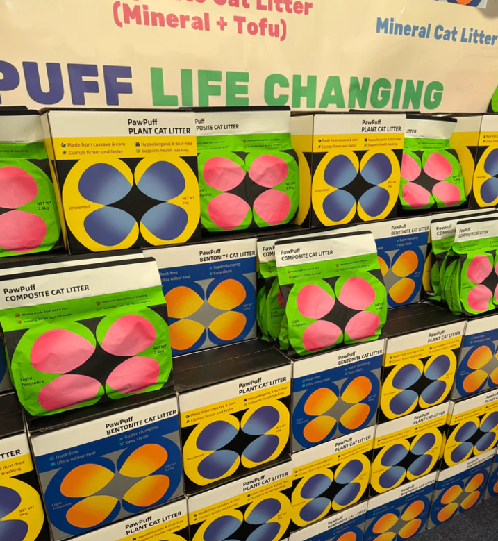 PawPuff Ultra Clumping Sodium Bentonite Cat Litter, 9.6kg - DUST FREE Formula Upgrade Version-Petroom