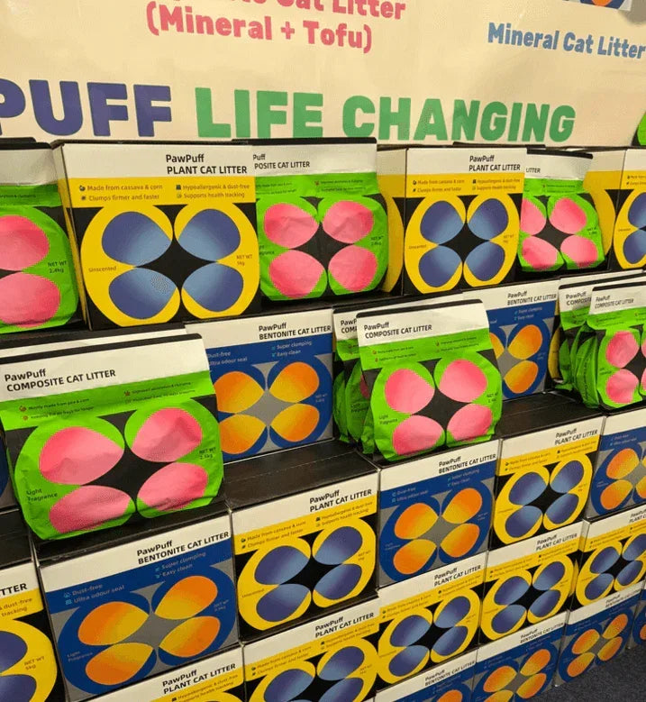 PawPuff Ultra Clumping Sodium Bentonite Cat Litter, 9.6kg - DUST FREE Formula Upgrade Version-Petroom