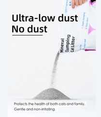 PawPuff Ultra Clumping Sodium Bentonite Cat Litter, 9.6kg - DUST FREE Formula Upgrade Version-Petroom