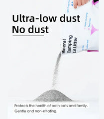 PawPuff Ultra Clumping Sodium Bentonite Cat Litter, 9.6kg - DUST FREE Formula Upgrade Version-Petroom