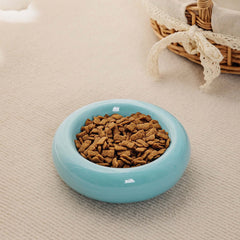 Petroom Bagel-Shaped Pet Ceramic Bowl 200ml Capacity-PETROOM