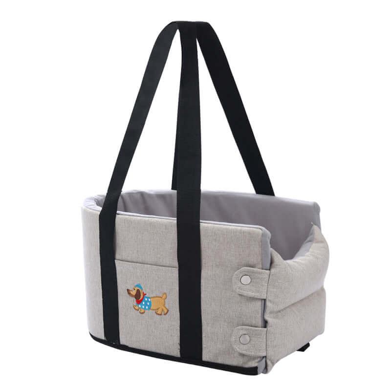 Petroom Car Dog Bed Pet Travel Carrier With Safety Strap-Petroom