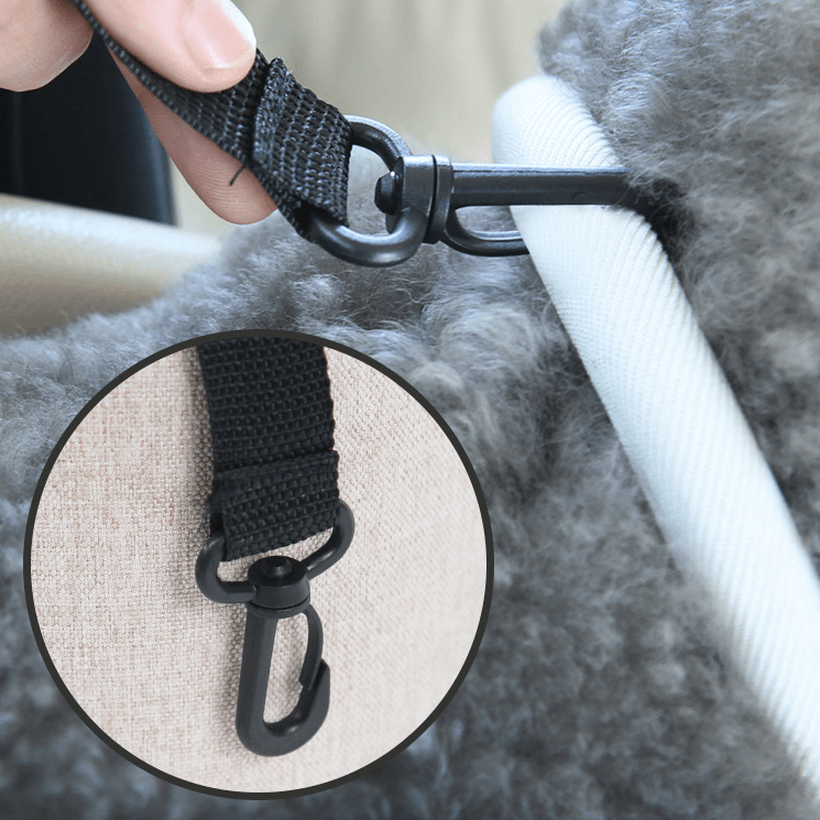 Petroom Car Dog Bed Pet Travel Carrier With Safety Strap-Petroom