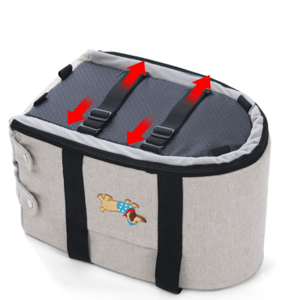 Petroom Car Dog Bed Pet Travel Carrier With Safety Strap-Petroom