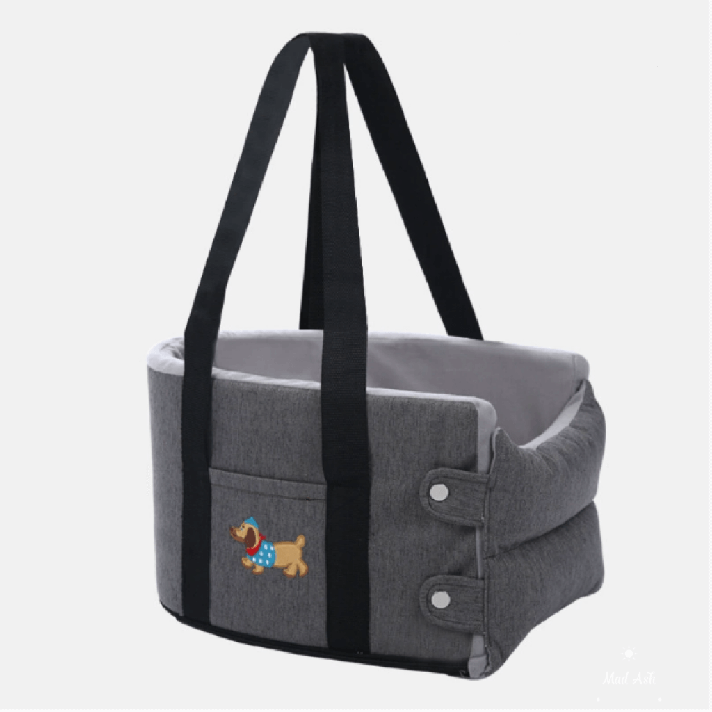 Petroom Car Dog Bed Pet Travel Carrier With Safety Strap-Petroom