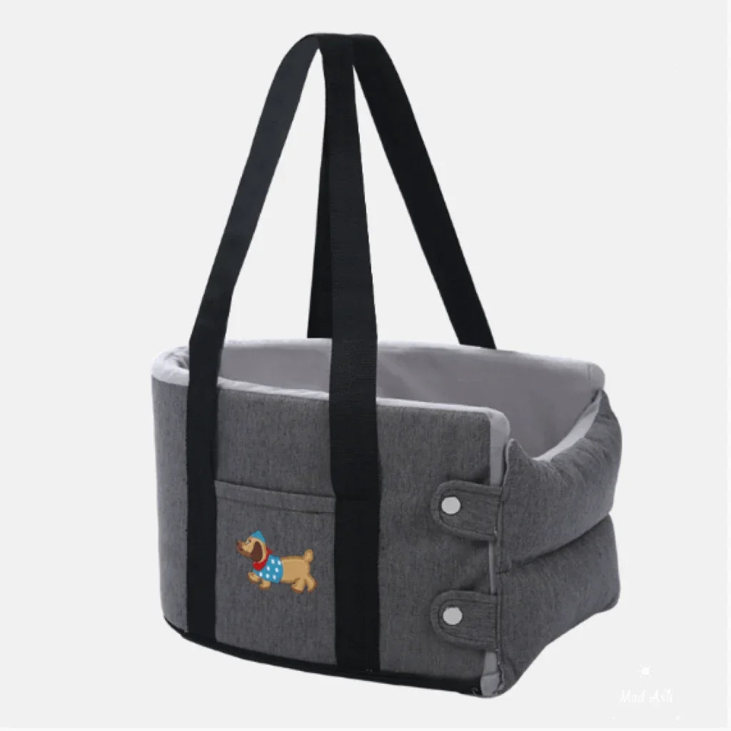 Petroom Car Dog Bed Pet Travel Carrier With Safety Strap-Petroom