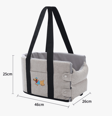 Petroom Car Dog Bed Pet Travel Carrier With Safety Strap-Petroom