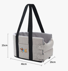 Petroom Car Dog Bed Pet Travel Carrier With Safety Strap-Petroom