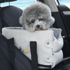 Petroom Car Dog Bed Pet Travel Carrier With Safety Strap-Petroom